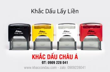 Khắc con dấu lấy liền giá rẻ