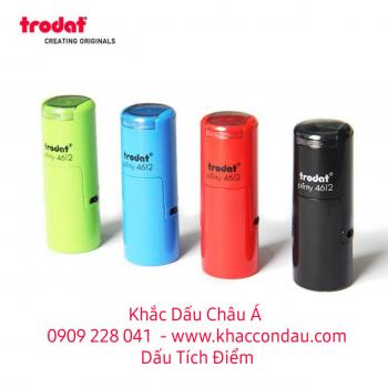 Khắc con dấu thẻ tích điểm, con dấu tròn mini