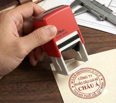 Khắc Con Dấu Tròn Công Ty Shiny 542