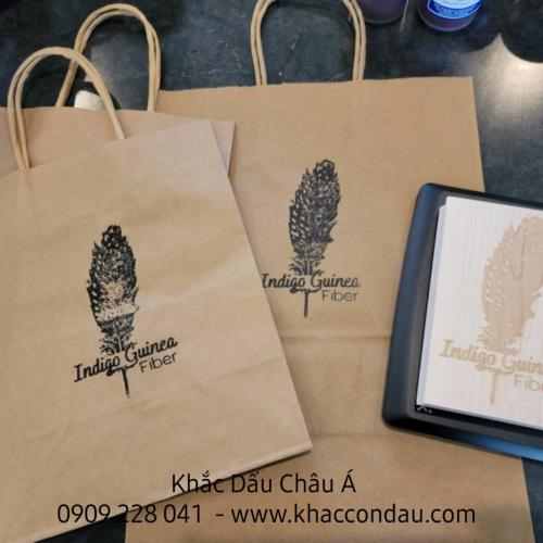 Con Dấu In Lên Túi Giấy, Con Dấu Đóng Trên Bao Bì Giấy