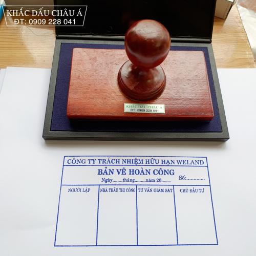 Con Dấu Bản Vẽ Hoàn Công Mẫu Mới