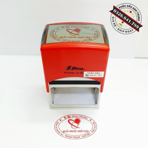 Con Dấu Oval Cửa Hàng Thuốc Tây