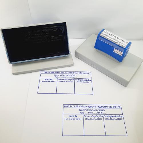 Mẫu Dấu Bản Vẽ Hoàn Công Liền Mực