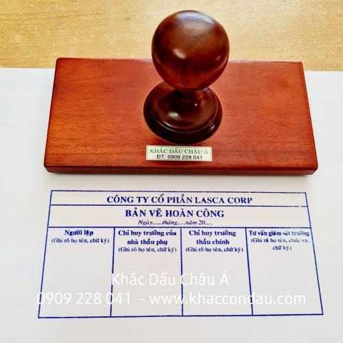 Mẫu dấu hoàn công có thầu chính