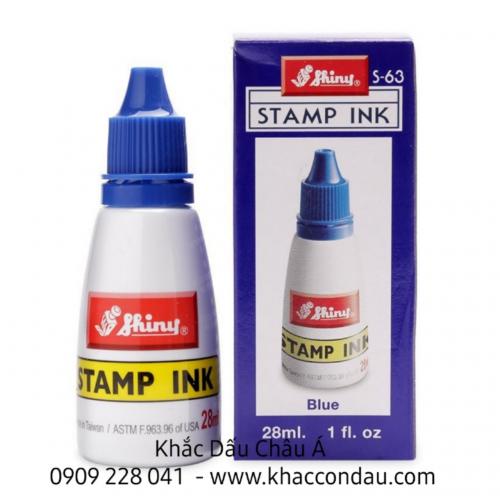 Mực Dấu Shiny đóng trên giấy