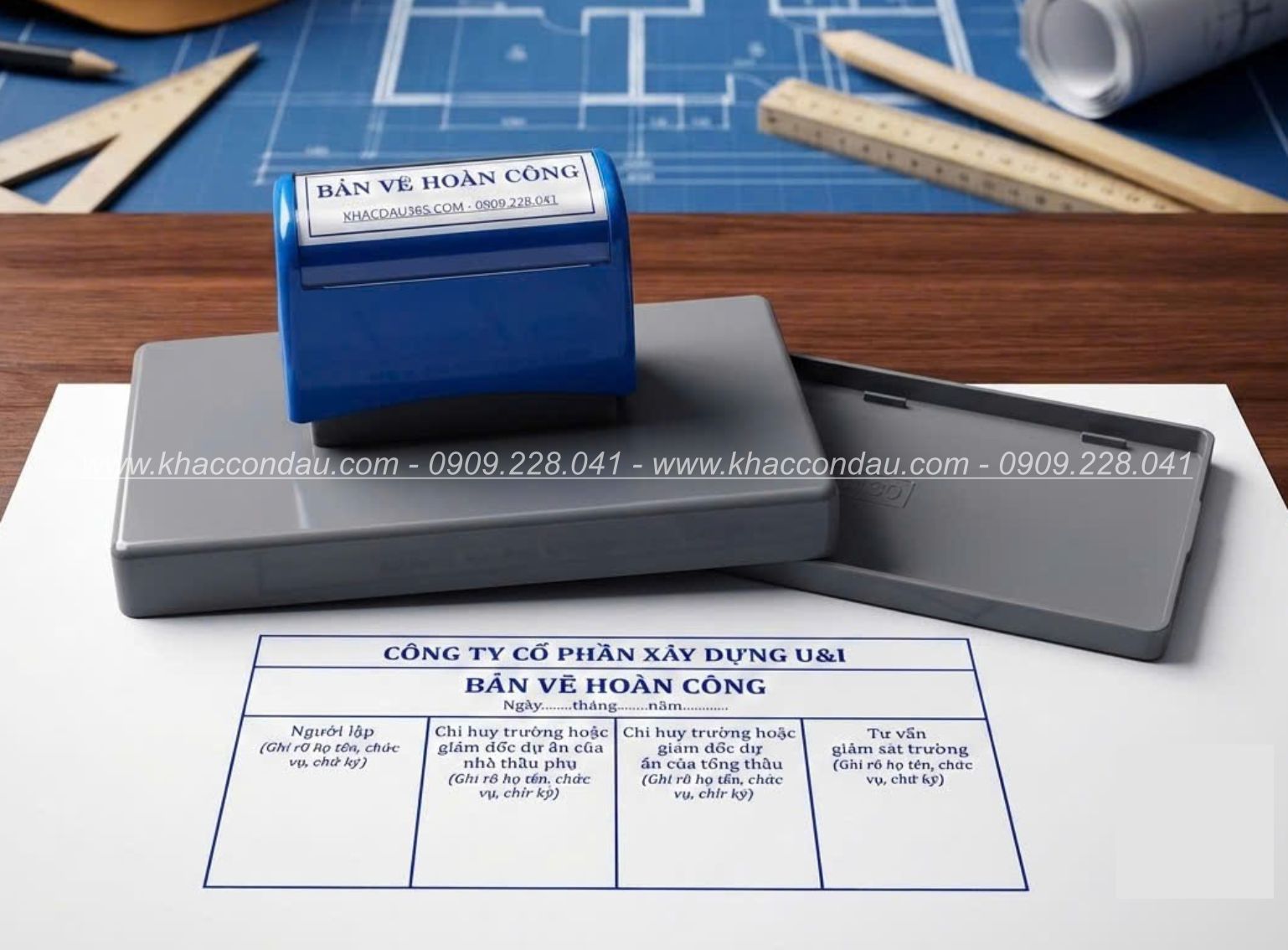 con dấu bản vê hoàn công