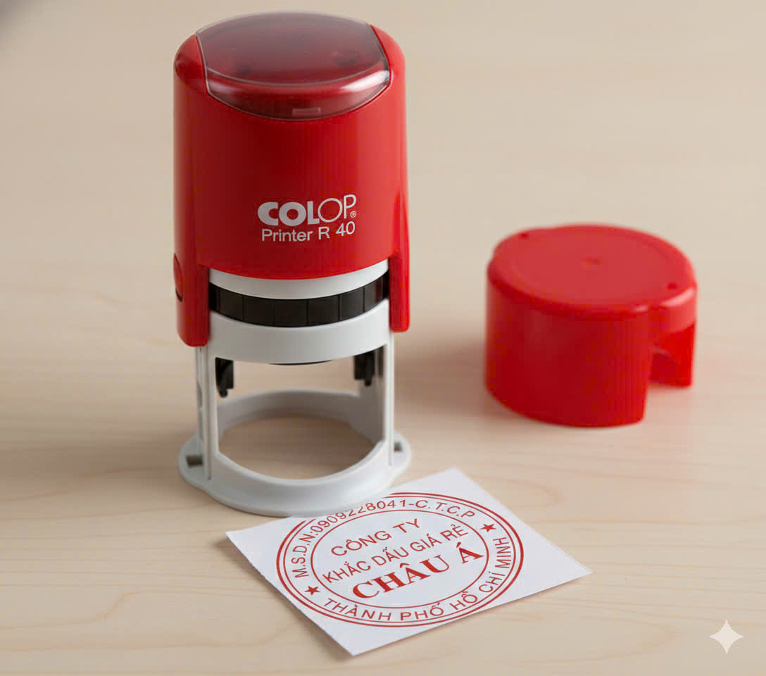 con dấu mộc tròn công ty