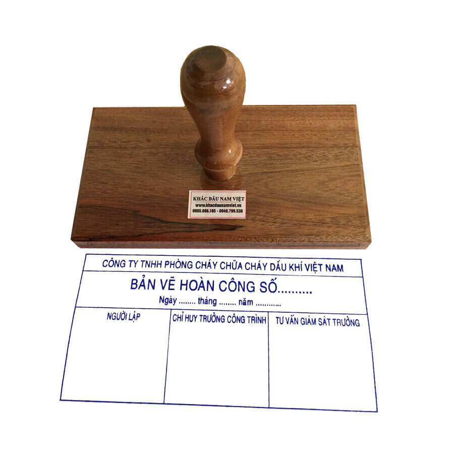 Con dấu bản vẽ hoàn công