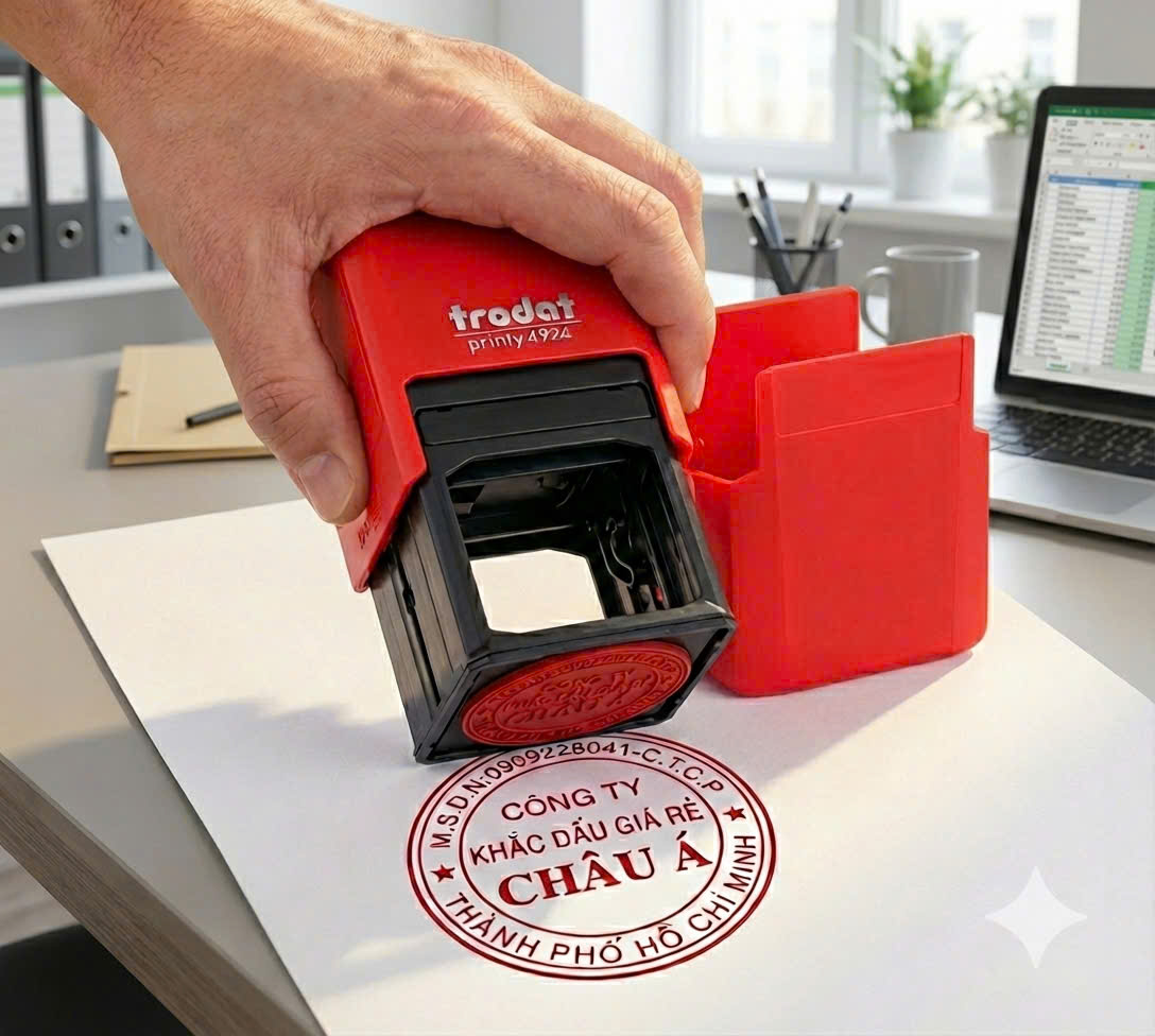 con dấu tròn trodat 4924